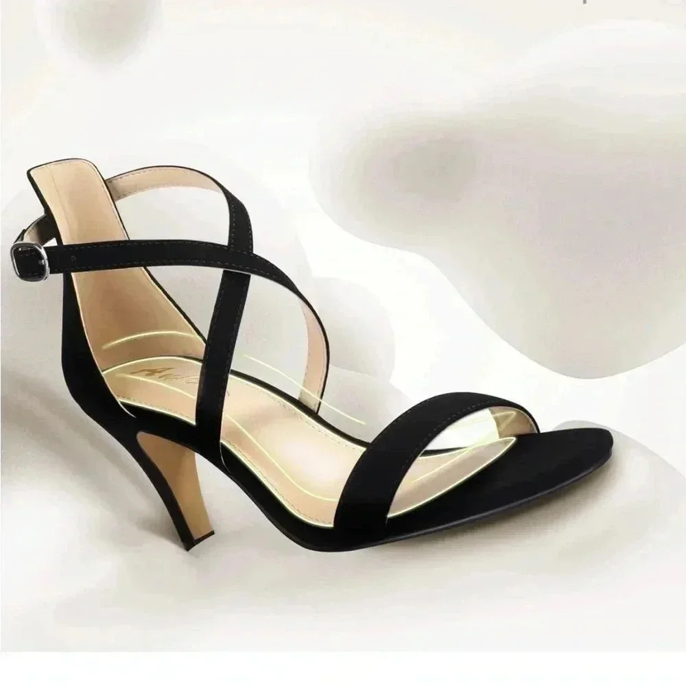 Black Strappy Heels